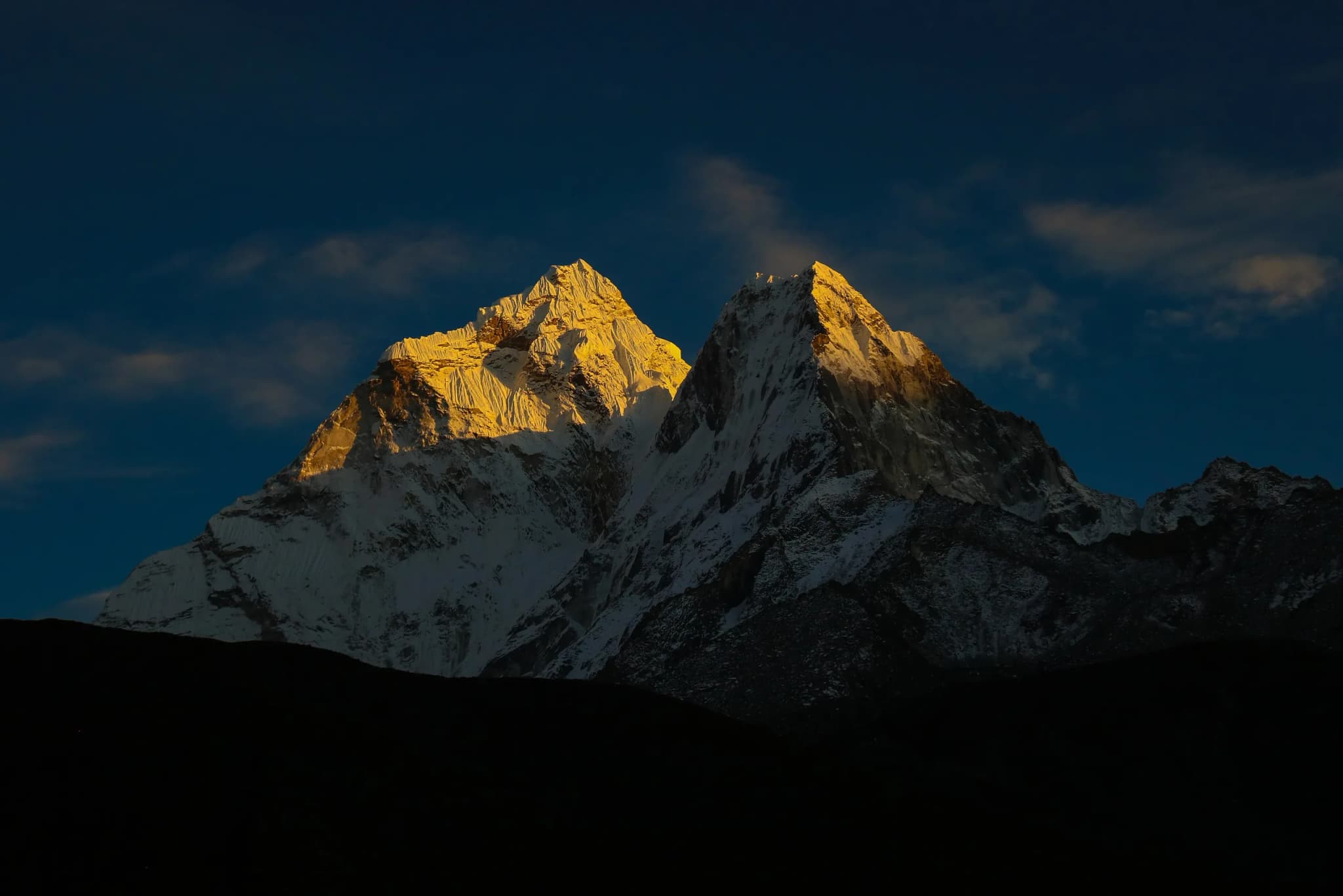 The village of Dingboche, an acclimatisation stop at 4,410 m